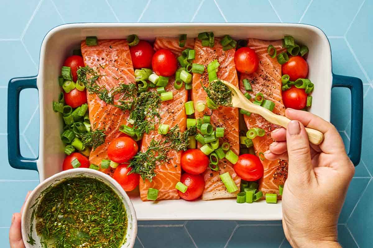 Mediterranean Greek Salmon: Healthy Grilled or Baked Dinner